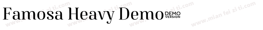 Famosa Heavy Demo字体转换